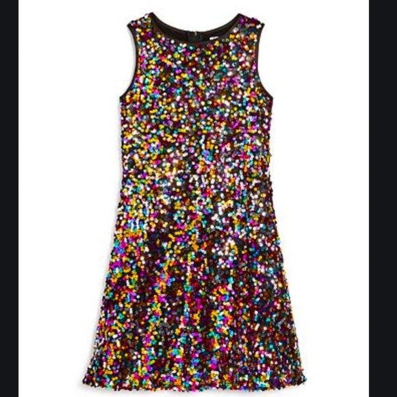 lavender Other - Us Angels Multicolor Sequin Kids Dress